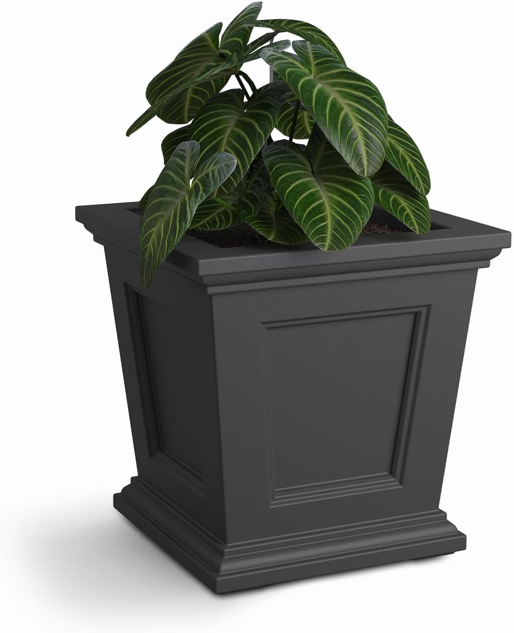 Mayne Fairfield 16in Self-Watering Square Planter, Black