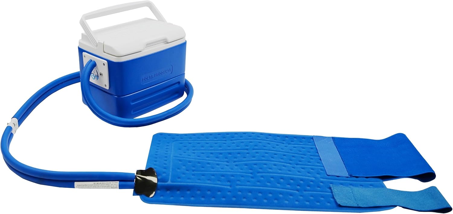 Polar Active Ice 3.0 | 9 QT Cold Therapy Ice Machine| Programmable Timer | 6 in 1 Universal Pad | Cryotherapy Pain Relief System | Ace Bandage Style Compression