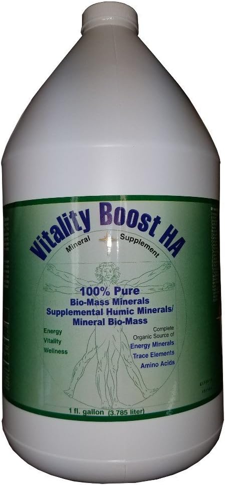 Viatlity Boost HA Humic Minerals Trace Elements Vitamins and Amino Acids Morningstar Minerals (1 Gallon)
