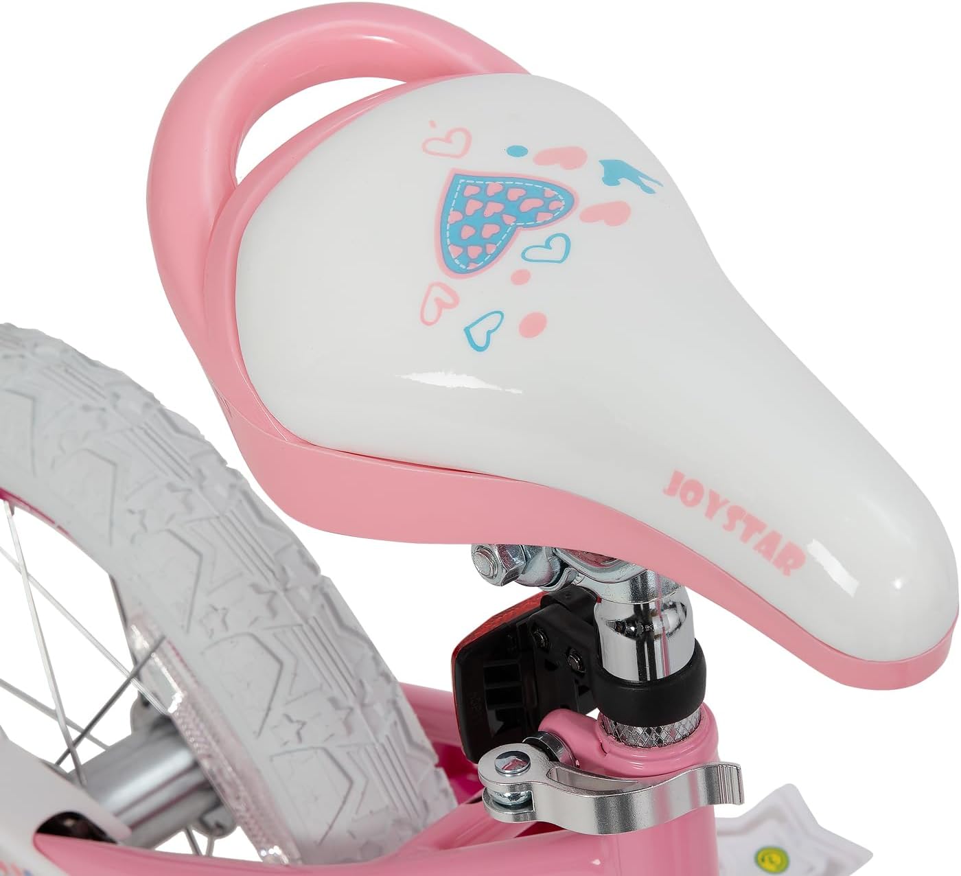 JOYSTAR Angel Girls Bike for Toddlers and Kids Ages 2-12 Years | 12-20 Inch Kids Bike with Training Wheels & Basket, 20 24“ Bicycle with Kickstand