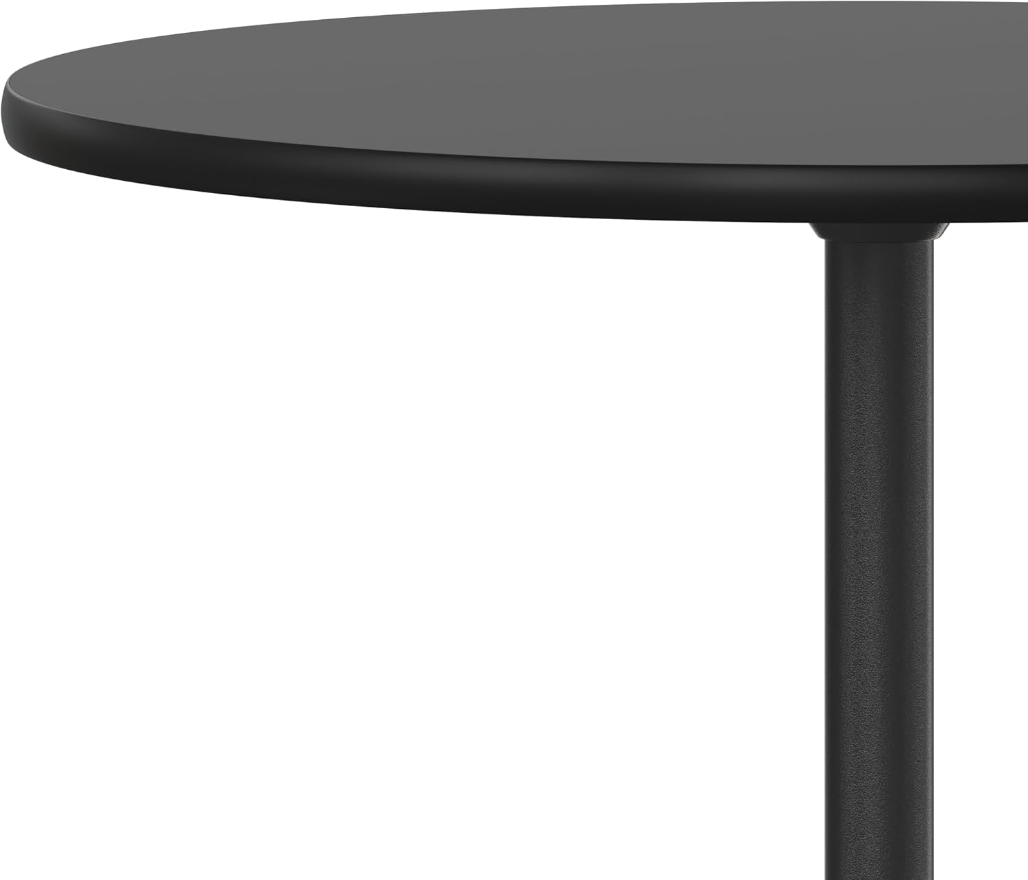 Flash Furniture Lars 24" Round Wood Cocktail Table with 30" and 42" Adjustable Columns, Adjustable Bar Height, for Events or Home Use