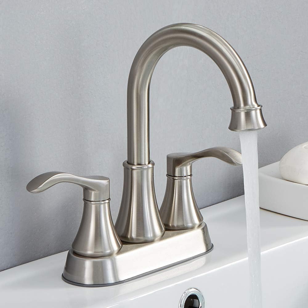 Bathroom Faucet,4 Inch Centerset 2 Handle High-Arc,Oil Rubbed Bronze