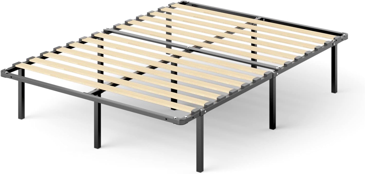 ZINUS SmartBase Compack Mattress Foundation, 14 Inch Metal Bed Frame, No Box Spring Needed, Sturdy Steel Slat Support, Full