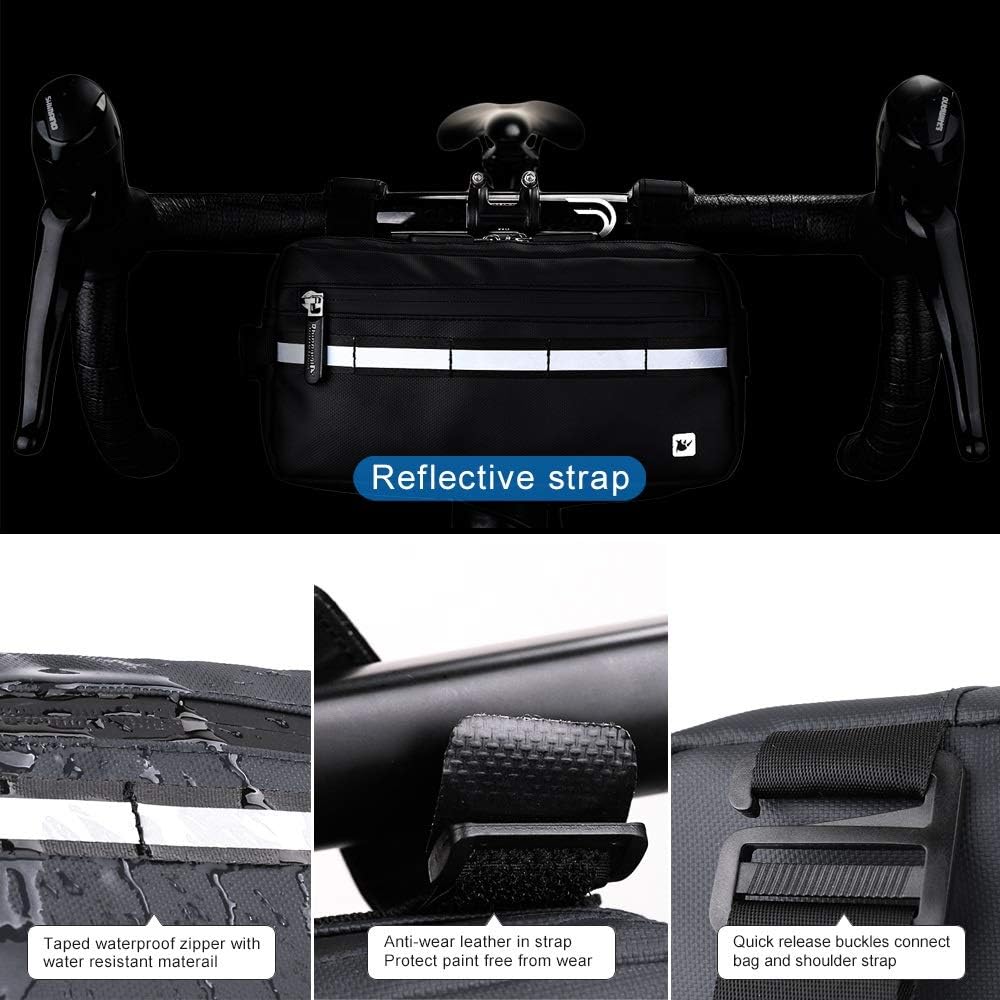 Rhinowalk Bike Bag Waterproof Bike Handlebar Bag