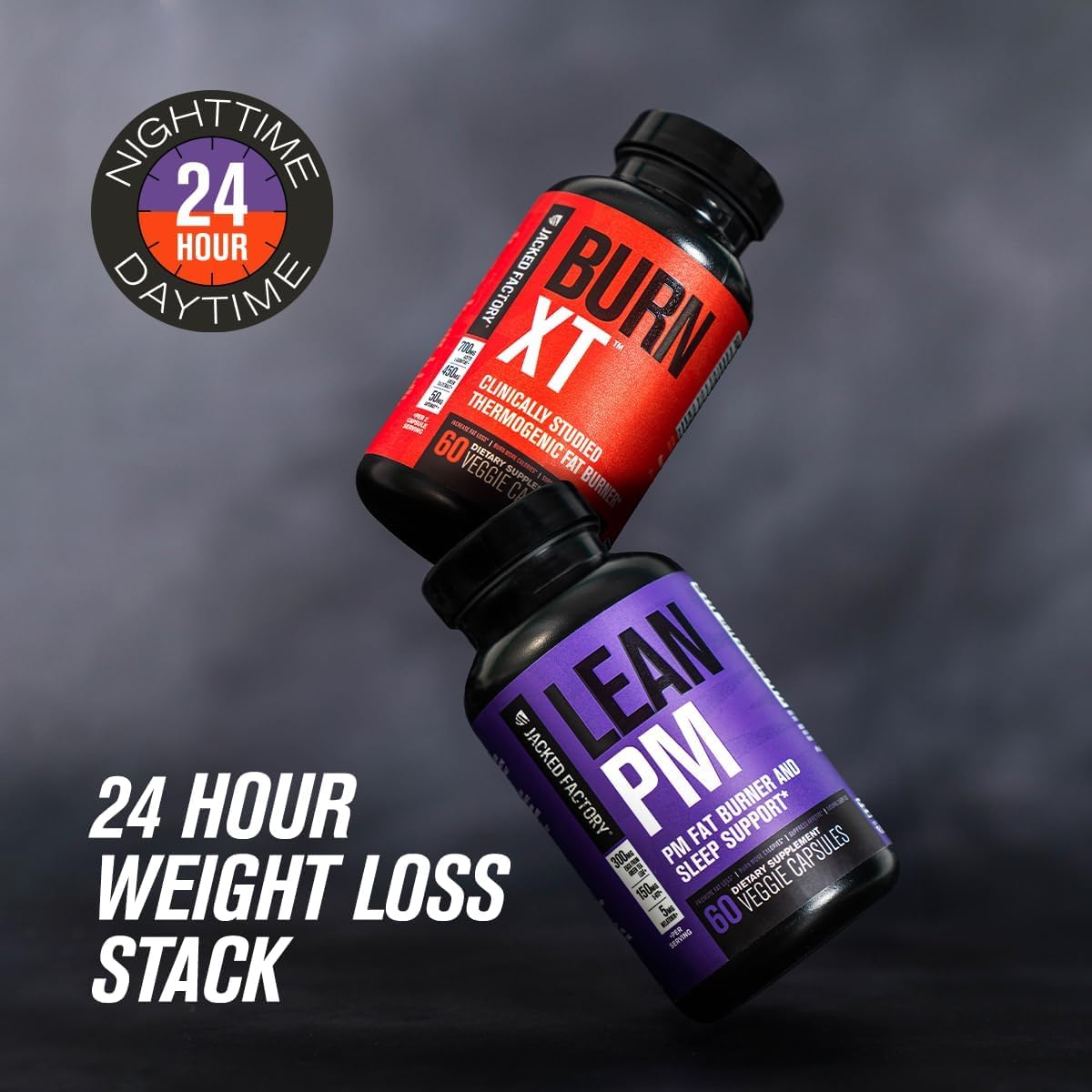 Jacked Factory Lean PM Night Time Fat Burner, Sleep Aid Supplement