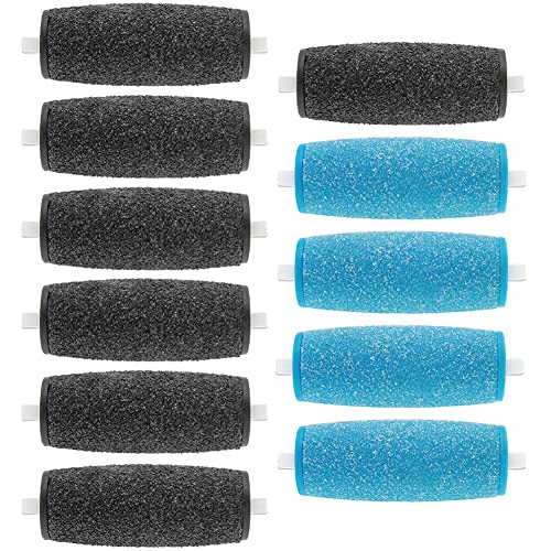 PAFOWO 11 Pack Replacement Rollers for Amope and Dr Scholl's Foot File | 7 Extra Coarse + 4 Regular Refills, Callus Remover, Electric Foot File