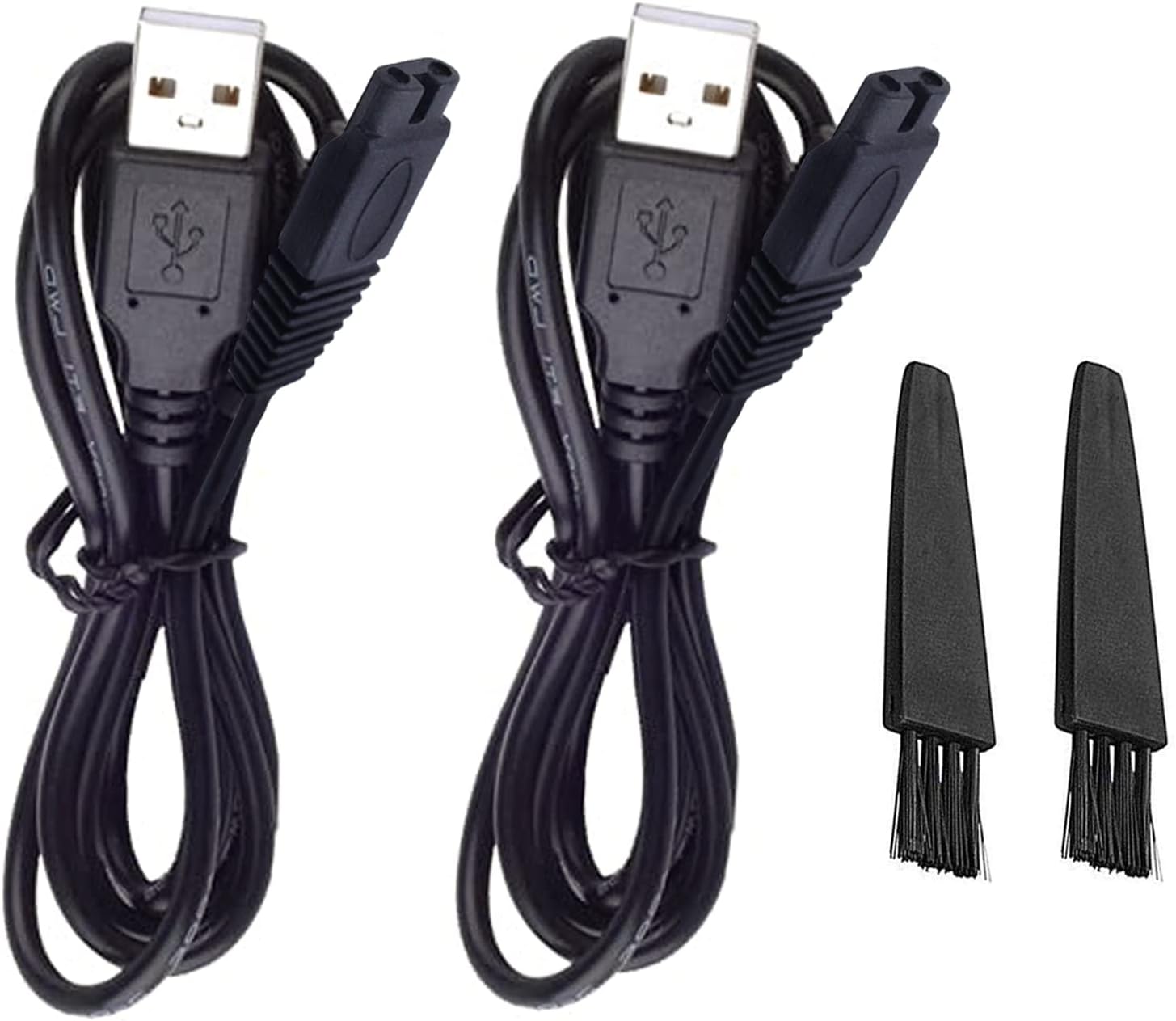 Shaver Charger for Solo Men's Rechargeable Full Body Hair Trimmer Replacement Electric Shaver Charging Cable 5V USB Charger with Cleaning Brush(1 Packs)