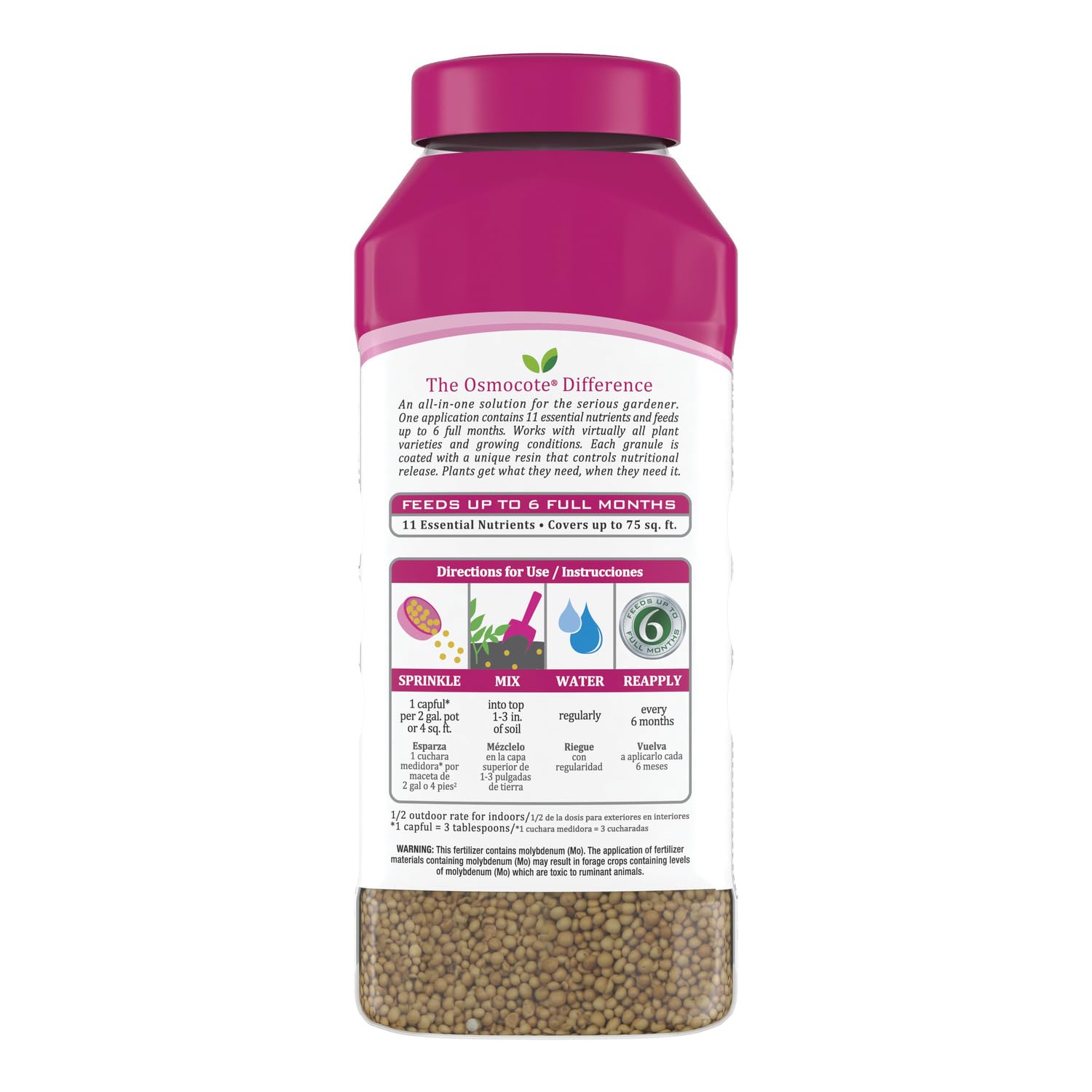Osmocote Smart-Release Plant Food Flower & Vegetable, 4.5 lb. | For Edible Plants, Seasonal Vegetables, Fruits, Flowers, Herbs and More