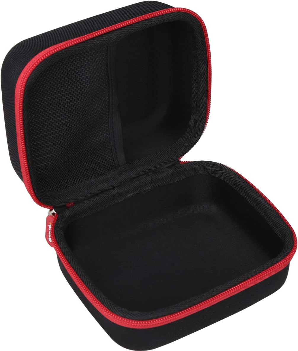 Aproca Case Compatible with Cricut EasyPress Mini Heat Press, Storage Portable Bag for Machine and Accessories -Black with Red Zipper (Case Only)