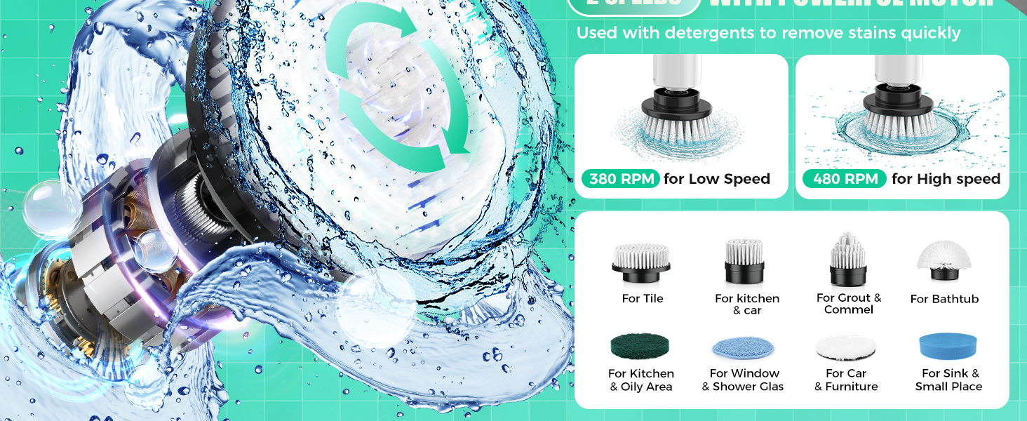Electric Spin Scrubber Brush