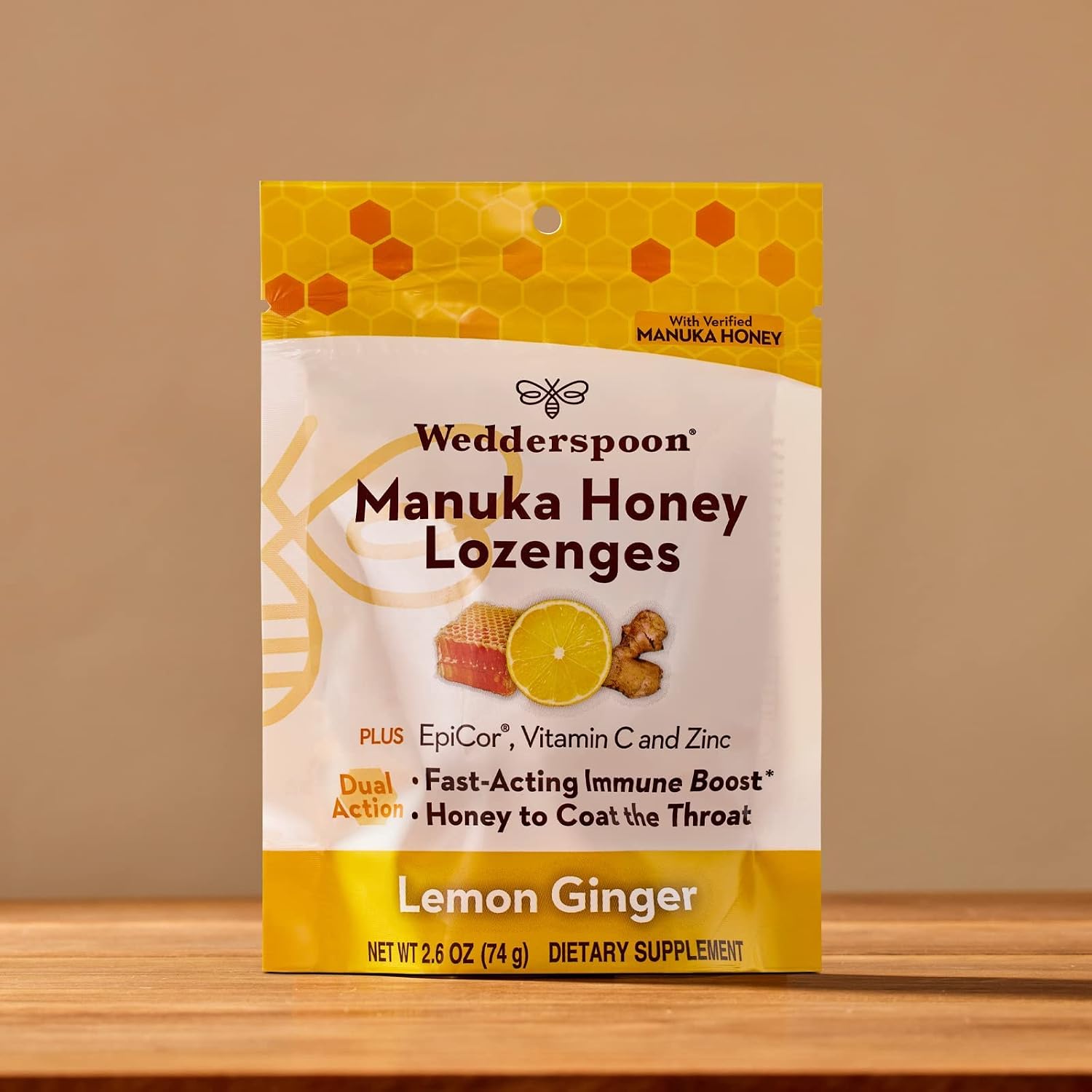 Wedderspoon Organic Manuka Honey Drops, Honey & Echinacea, 20 Count | USDA Organic | Genuine New Zealand Honey, Natural Remedy for Dry Throat | USDA Organic, Genuine New Zealand Honey, Natural Remedy for Dry Throat
