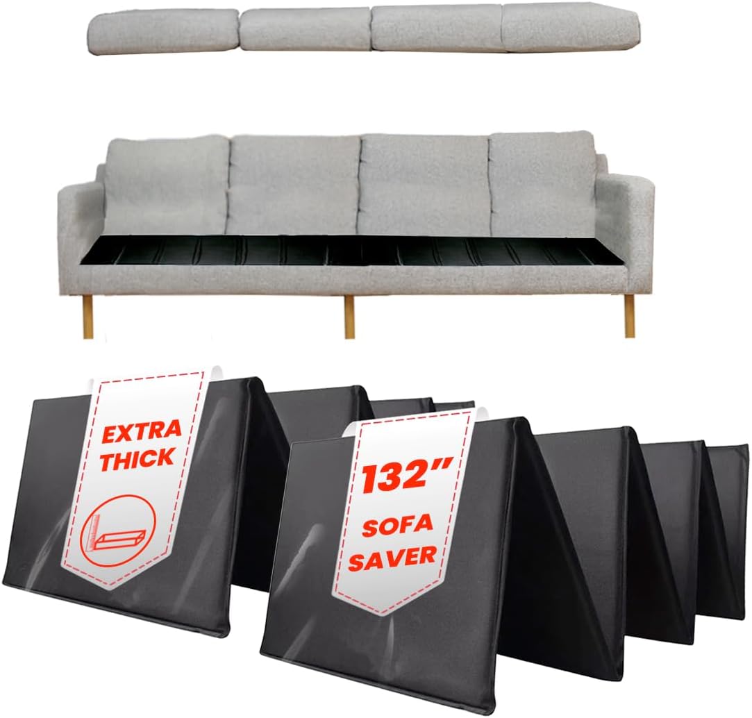 LAMINET Deluxe Extra Thick Sagging Furniture Cushion Support Insert| Seat Saver| New and Improved| Extend The Life of Your Sofa| 60% Thicker - Sofa - 17" L x 66" W