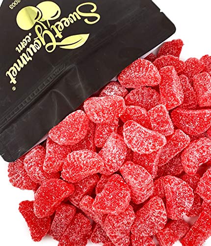 SweetGourmet Cherry Fruit Slices Sugar Coated Jelly Candy, 2.5 Pound Bulk Bag