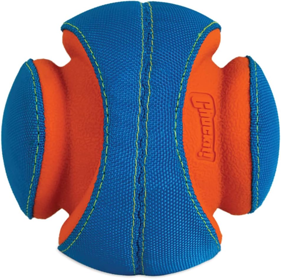 Chuckit! Kick Fetch Ball Dog Toy, Floats in Water, Large 8 Inch Diameter | Durable rubber and foam build, interactive play design, great for pool or lake sessions, built for big breed dogs each day