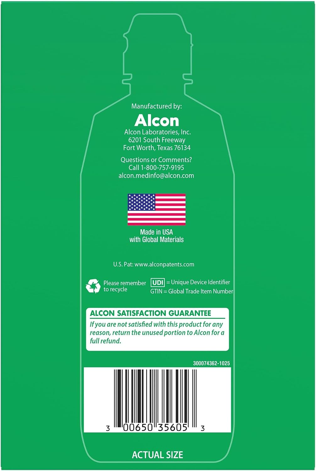 OPTI-FREE Replenish Multi-Purpose Contact Lens Solution, 10 Fl Oz, 2 Pack