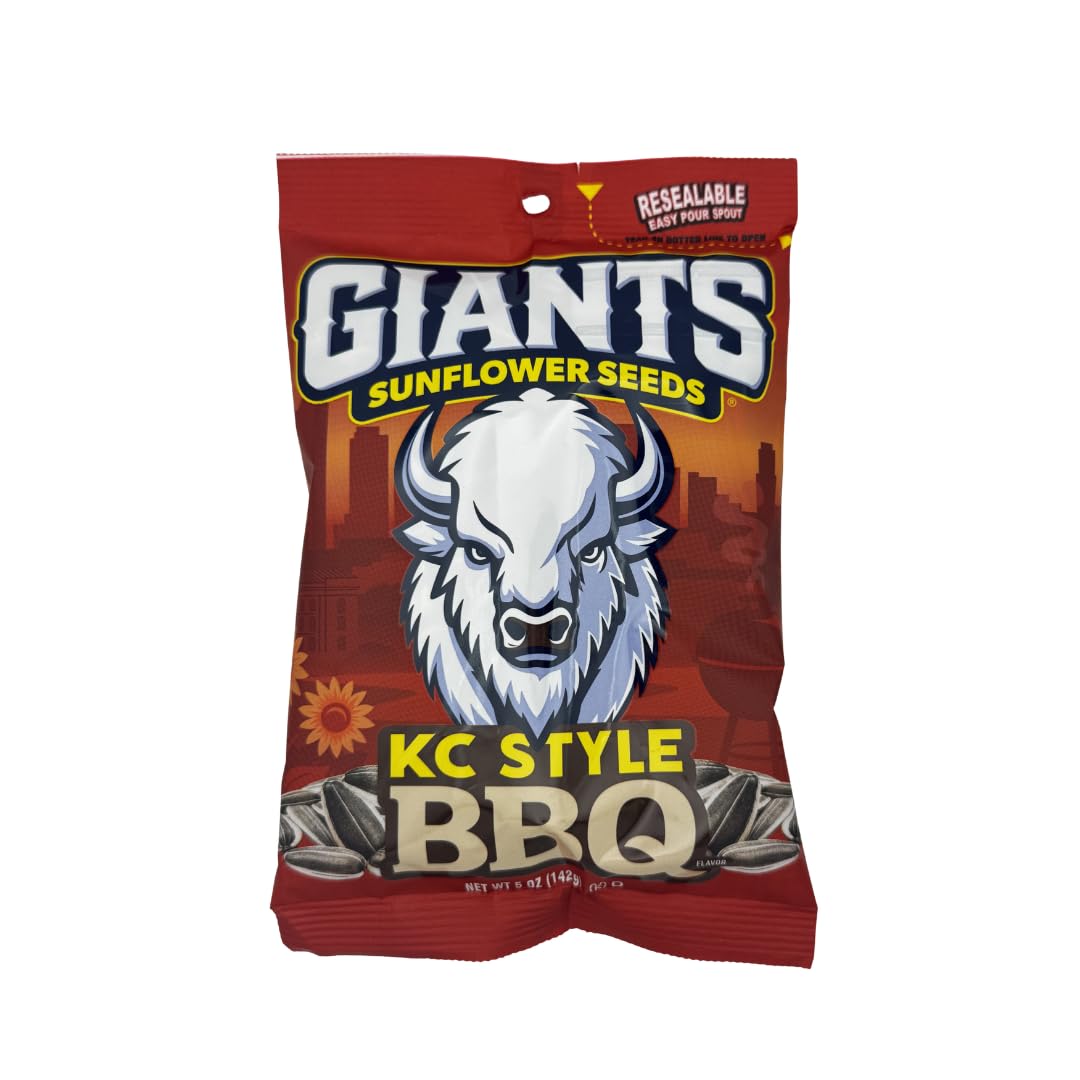 GIANTS Original Sunflower Seeds - Sunflower Seeds to Eat, Sunflower Seeds Bulk, Lightly Salted Sunflower Seeds for Eating, High Protein Snack - 5.75 oz Resealable Bags (Case of 12)