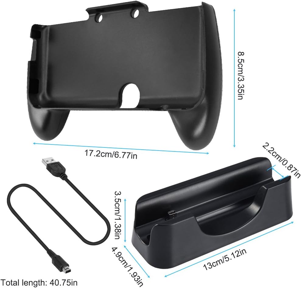 Charging Dock Compatible New 2DS XL with Hand Grip