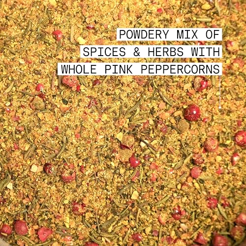 Spiceology Pink Peppercorn Lemon Thyme Seasoning, 5.4 oz | Use On: Chicken, Salmon, Shrimp, Potatoes, Butter, Vegetables, Salad Dressing, Lemon Pepper Seasoning, Vegetable Seasoning