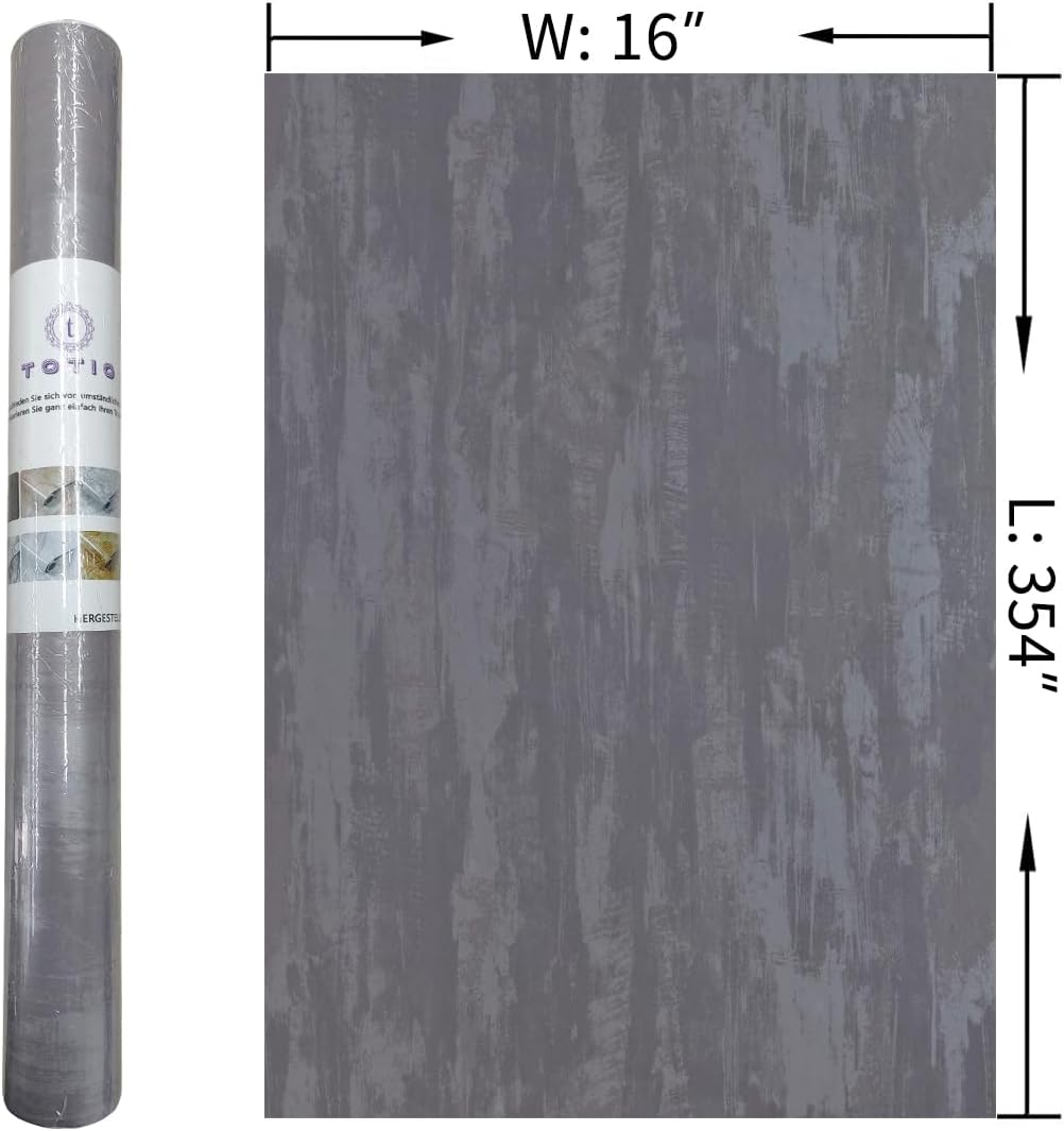 48x197inch Extra Wide Black White Marble Wallpaper Peel Stick Glossy Thick Waterproof Furniture Sticker Granite Look Contact Paper DIY Wall Sticker Self-adhesive Countertop Vinyl Wrap for Kitchen