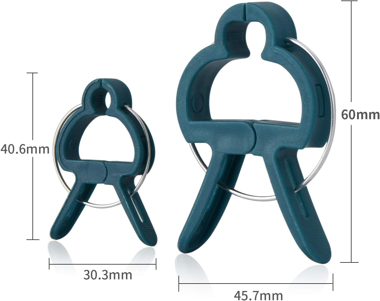 PERSZEN 60PCS Plant Clips 2 Sizes Adjusting Reusable Garden Plant Supports Clips for Supporting Stems of Flower Vine Vegetables Tomatoes Climbing