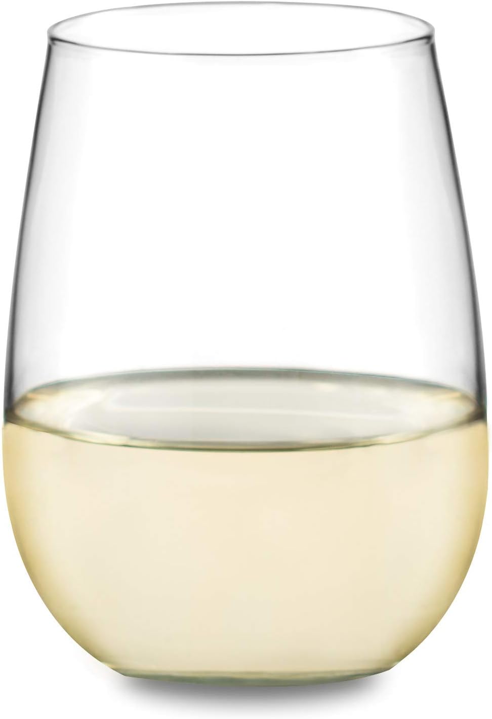 Libbey Classic Blue All-Purpose Stemless Wine Glasses Set 6, Timeless Wine Cups Set of 6, 15.25 Oz, Wine Glass Set for Dinners, Weeknights