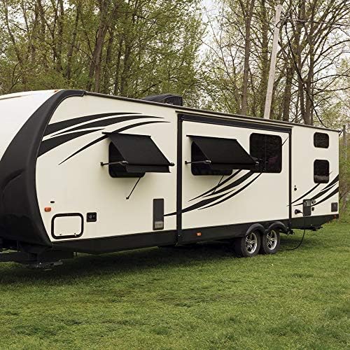 CAREFREE WG0604E4EB Simply Shade RV Window Awning-Black Vinyl-6' (72")