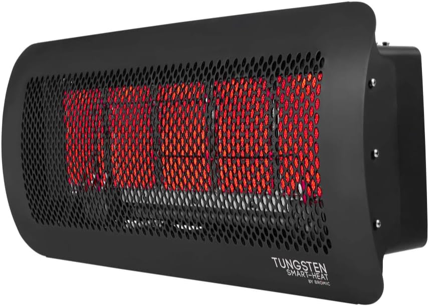 Bromic Tungsten Smart Heat 12000W Gas Patio Heater - Propane Gas (LPG), 500 Series, 110V, Black Finish - BH0210004-1