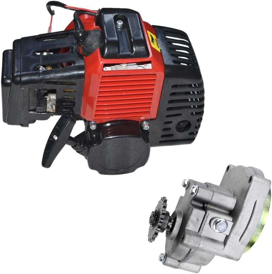 49cc 2-Stroke Engine Motor 17T T8F Gear Box Clutch Drum Bell Housing for 47cc 49cc Mini ATV Quad Pocket Dirt Bike