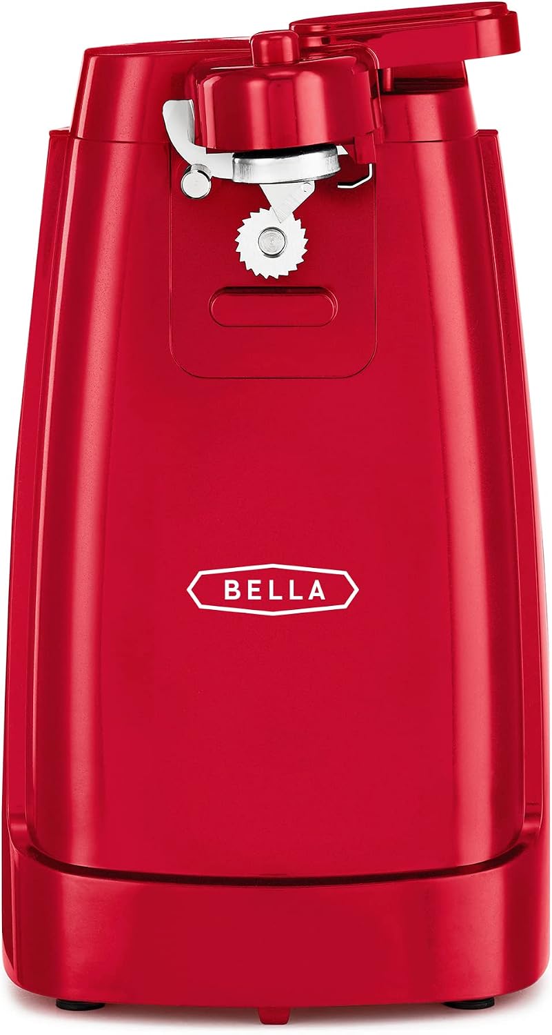 bella Electric Can Opener and Knife Sharpener, Black