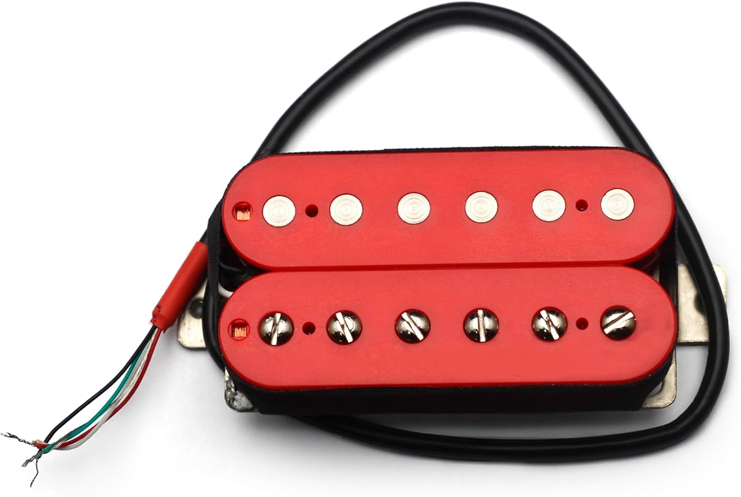 SAPHUE Alnico 5 Humbucker Pickup Double Coil Electric Guitar Pickups Set with Neck and Bridge with Prewired and Screws Parts Accessories Kit Black