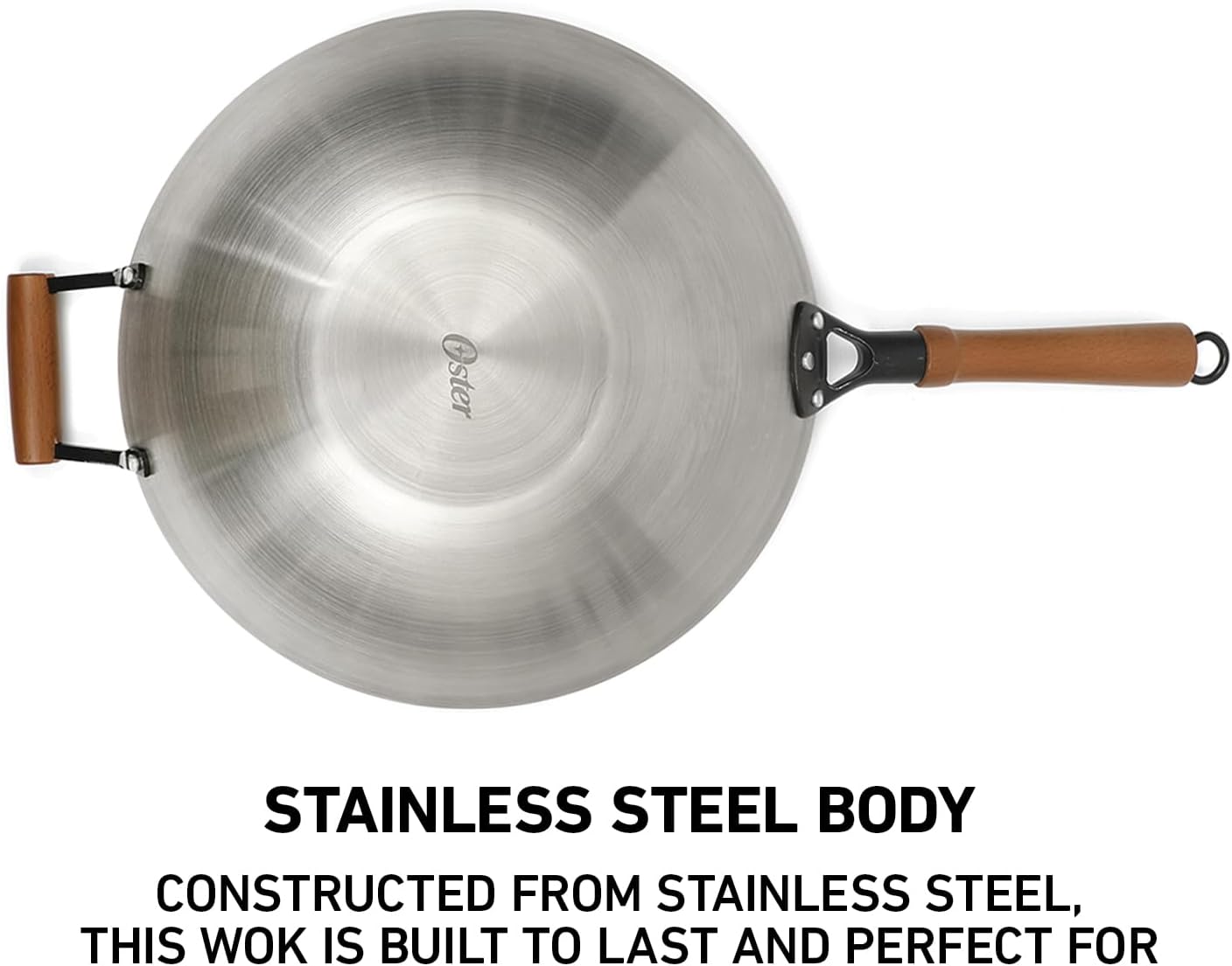 Oster Dutch Oven with Steamer Basket 3-Quart - Sangerfield Stainless Steel, Stovetop Steamer for Vegetables, Rice & Tamales, Dishwasher Safe