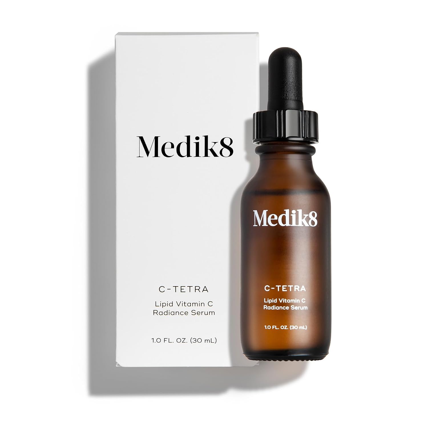 Medik8 C-Tetra - Balancing Vitamin C Serum For Face - Smooths Fine Lines and Wrinkles - Face Serum with Squalane - Vegan and Gluten Free - 1.0 oz | 7% Vitamin C, squalane for hydration, vitamin E antioxidant, lightweight
