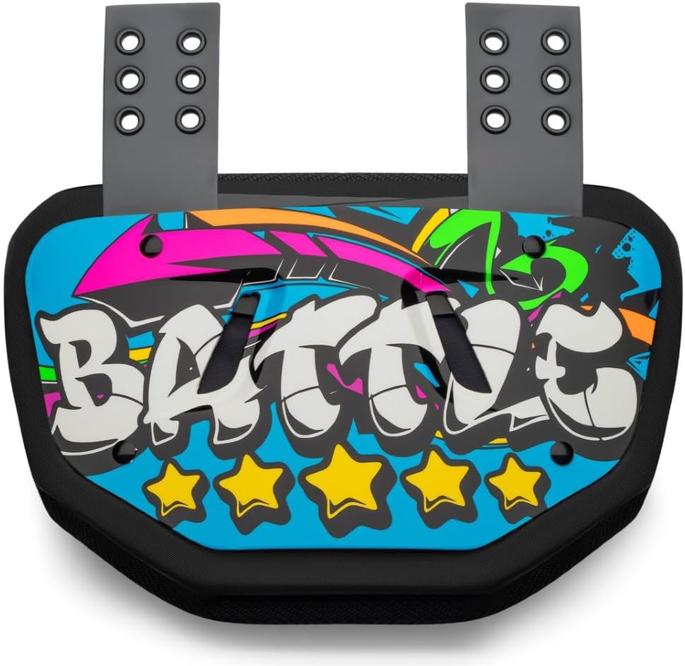 Battle Sports Novelty Football Back Plate, Kids, Adults