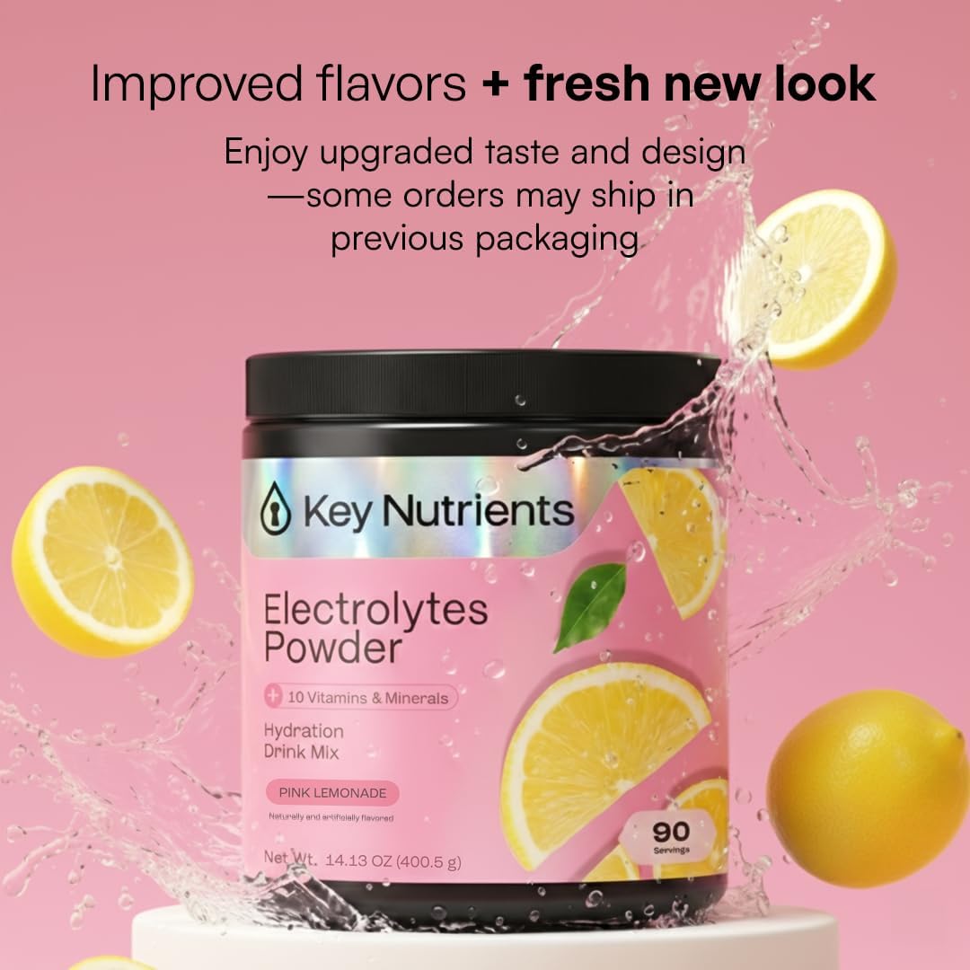 KEY NUTRIENTS Sugar Free Electrolyte Tablets, Hydration Pills, 200 Capsules