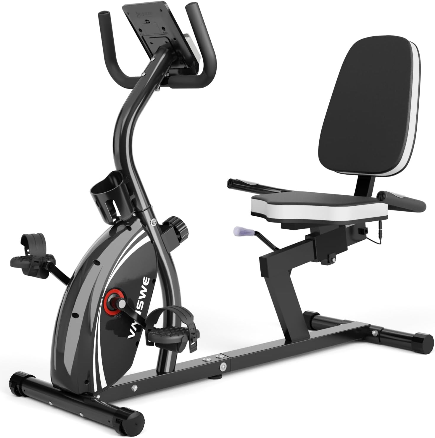 VANSWE Recumbent Exercise Bike for Home Seniors with 380 LB Weight Capacity | Fit 5’1”-6’1”, 16-Level Magnetic Resistance