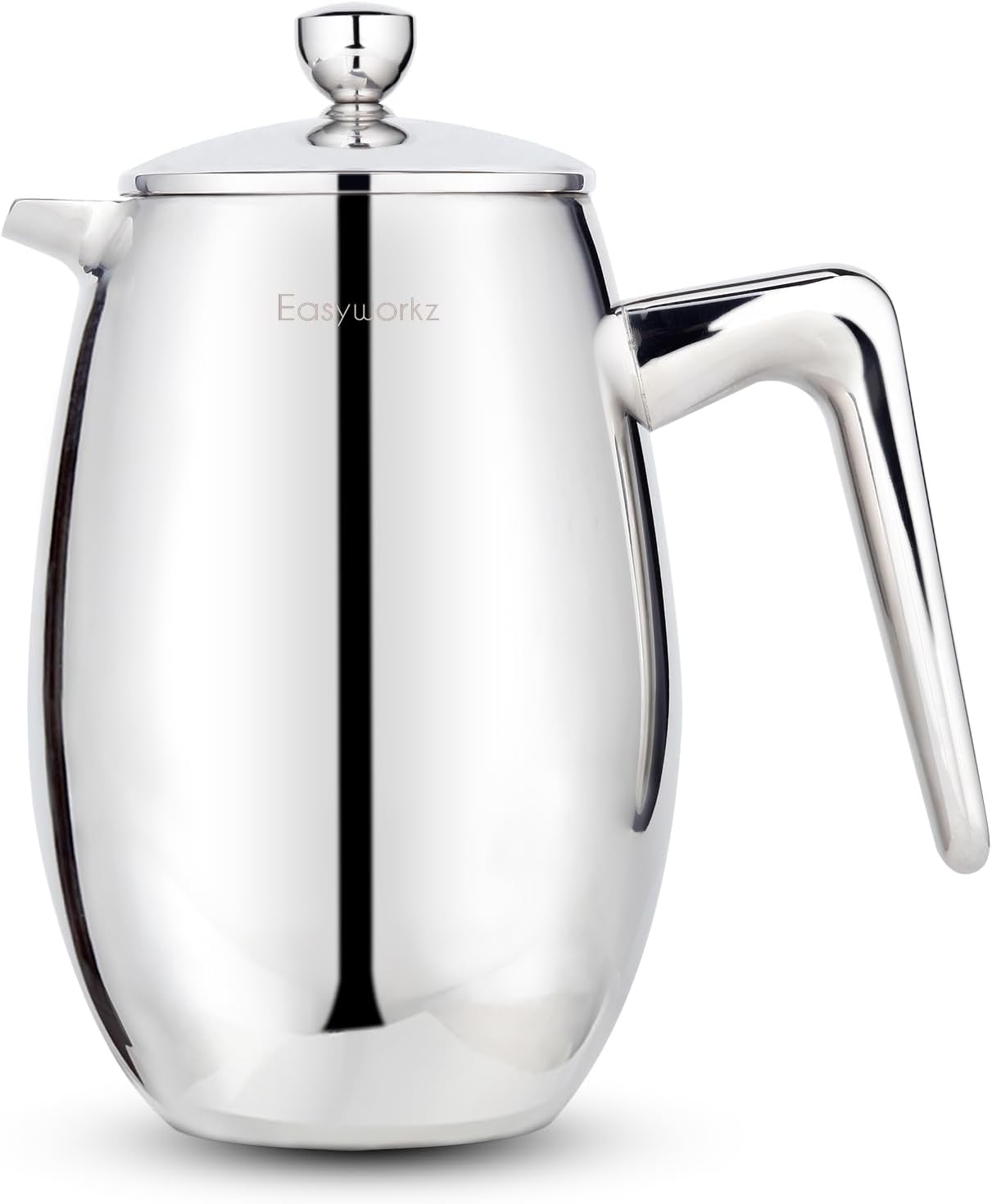 Easyworkz Nando French Press 23 oz Double Wall Insulated Thermal Coffee Maker,304 Stainless Steel Cafetiere