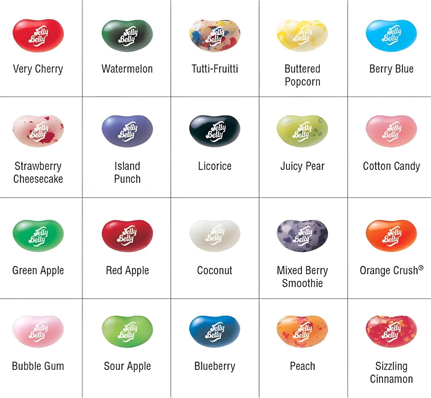 Jelly Belly Jelly Beans, 30 Flavors, 7-oz Clear Can