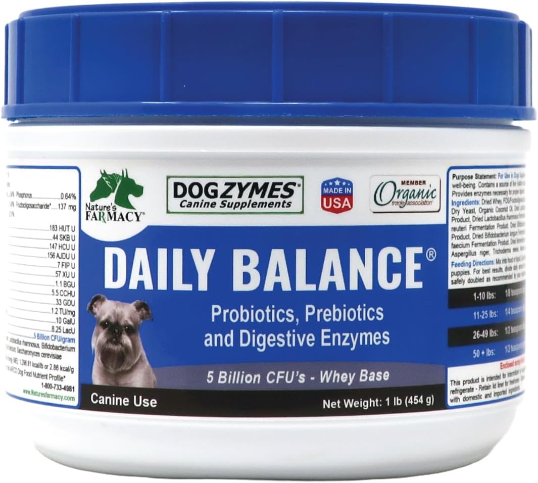 DOGZYMES Dissolvable Powder Digestive Enhancer for Dogs, (8 Ounce)