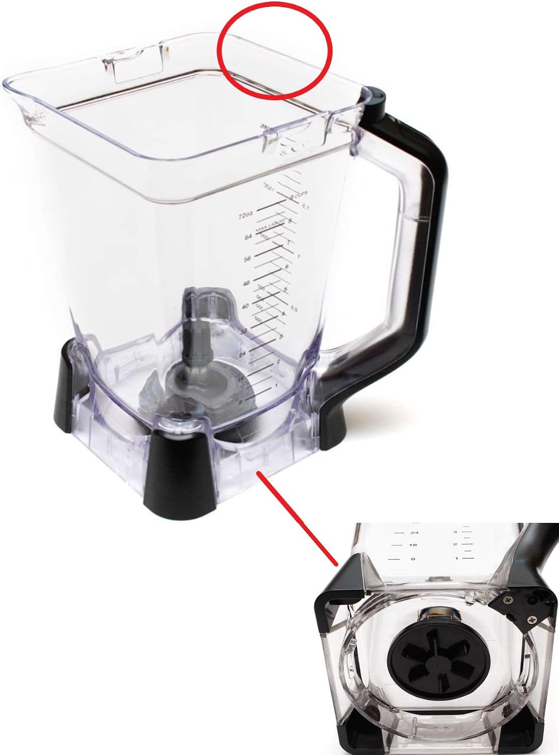 Replacement parts for Ninja NJ600 NJ602 BL610 BL700 (Pitcher and lid)