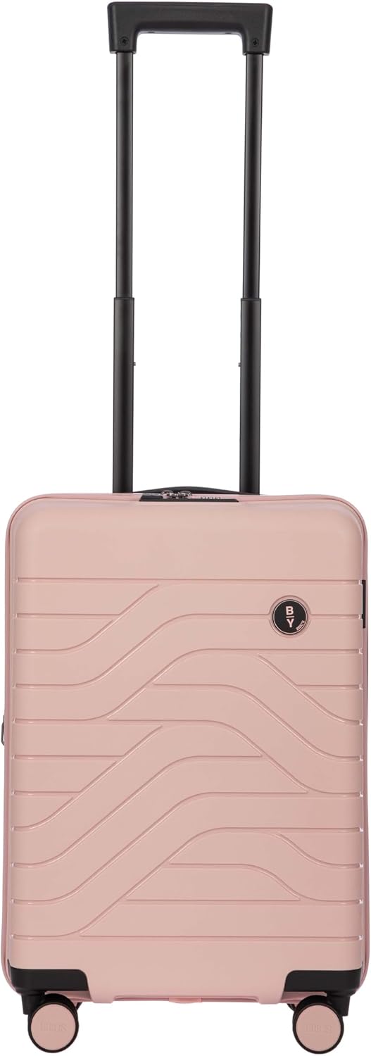 Bric's B|Y Ulisse Checked Luggage with Spinner Wheels – Expandable Lightweighted Hard Shell Suitcase, TSA Combination Lock - Removeable Wash Bag Included - 30 Inch, Mango