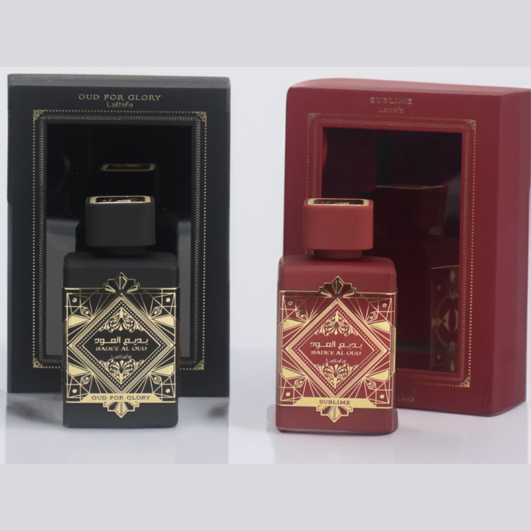 Lattafa Perfumes Bade'e Al Oud, Oud for Glory for Unisex Eau de Parfum Spray, 3.4 Ounce