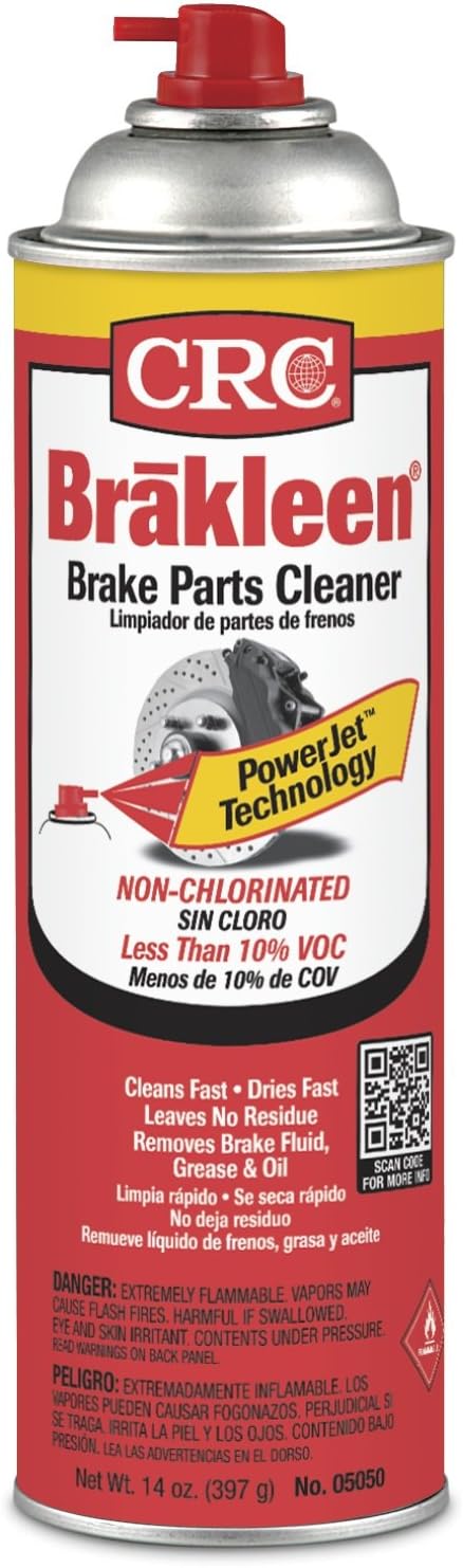 CRC 05050 Brakleen Non-Chlorinated Brake Parts Cleaner, 14 Wt Oz 12/EA