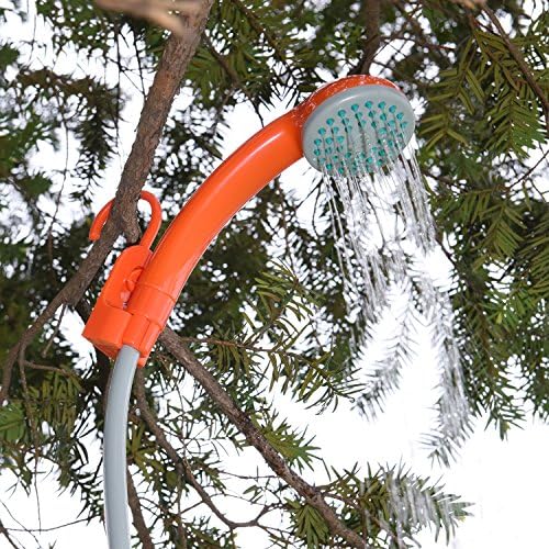 Ivation Portable Outdoor Shower, Battery Powered, Water Pump, Rechargeable | Pumps from any basin, sink, or tub for camping, dog washing, baby bathing