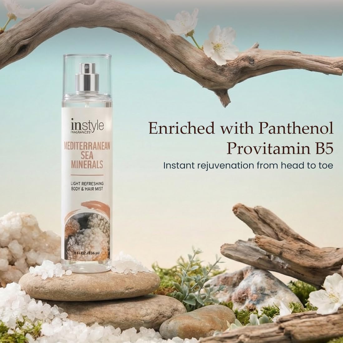 Instyle Fragrances Light Refreshing Body & Hair Mist, Tahitian Vanilla