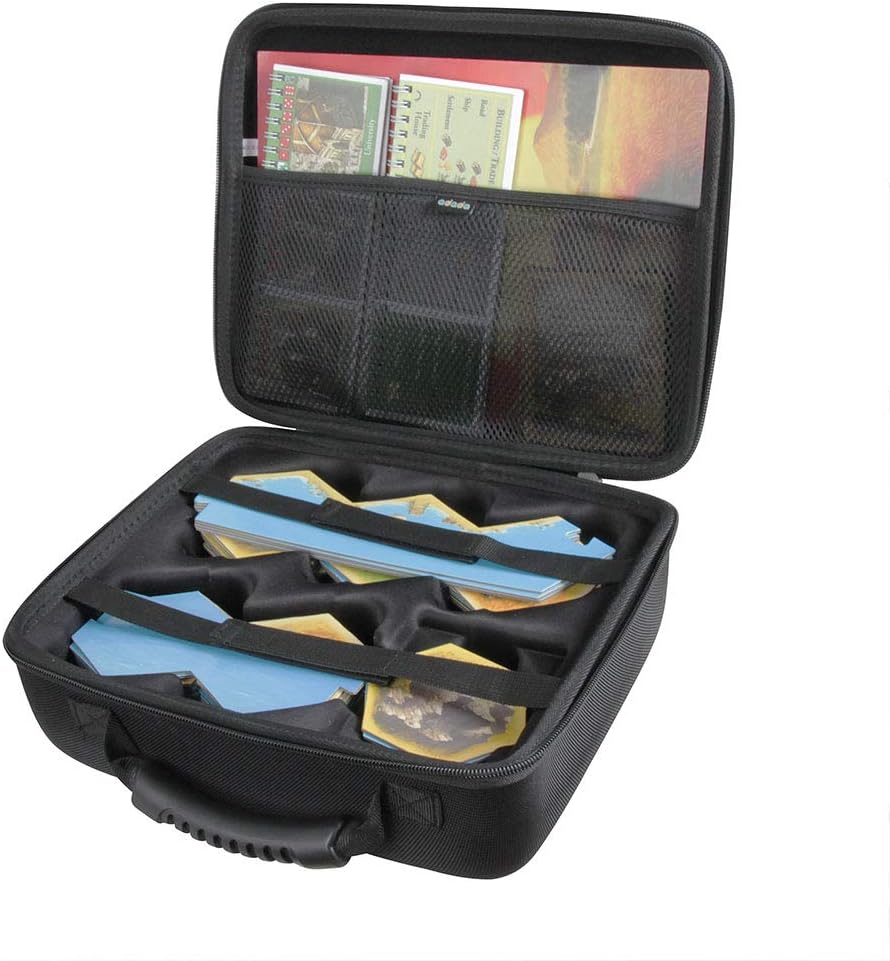 adada Hard Travel Case for catan The Board Game +Seafarers / 5-6 Player/Cities & Knights (Only Case)