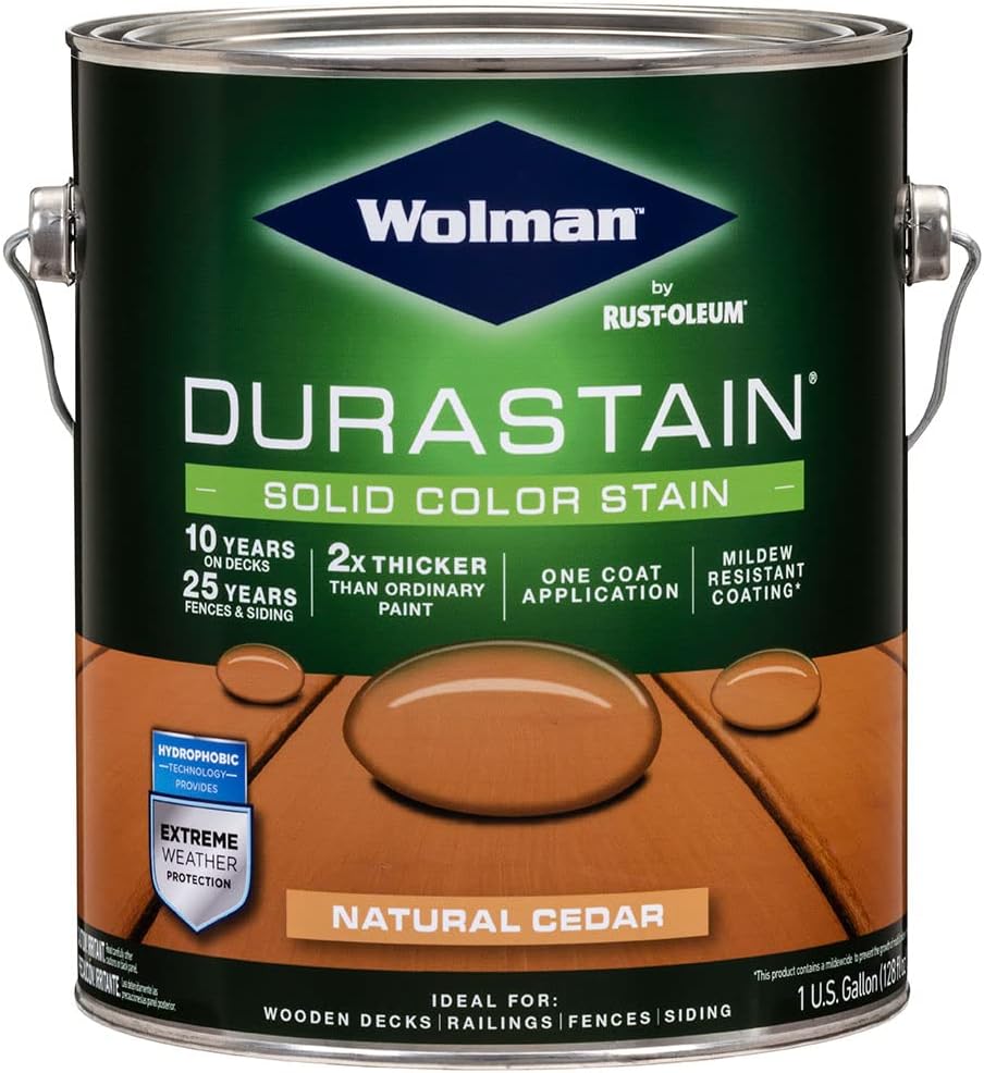 Wolman 288080 Durastain One Coat Solid Color Natural Cedar gal