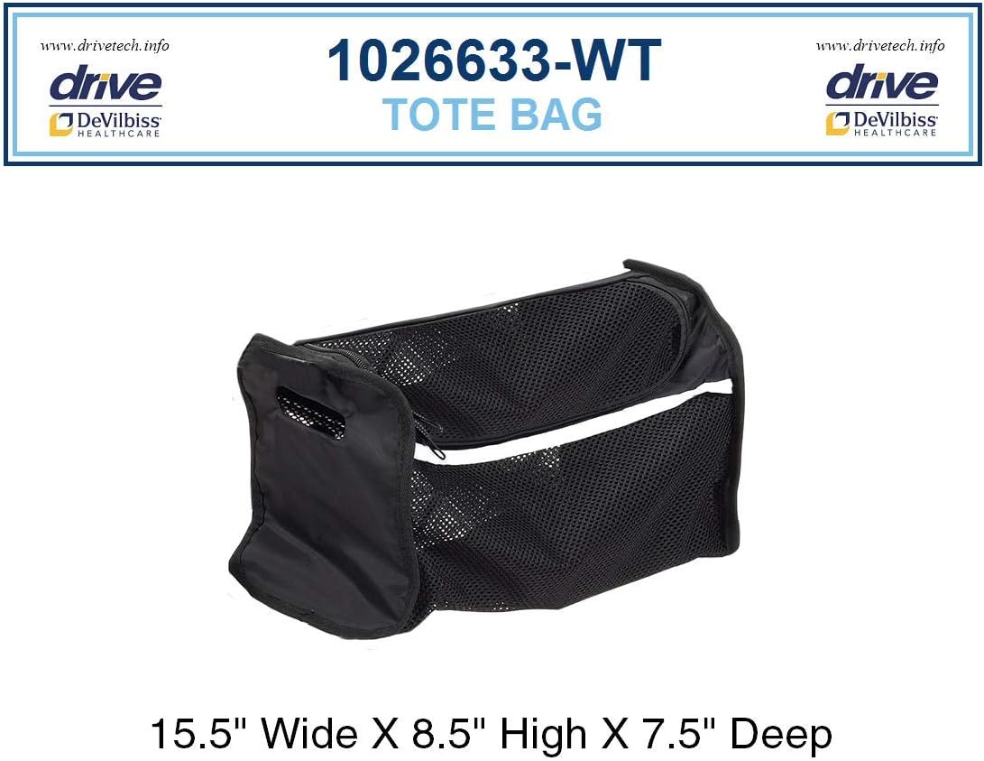 Bag for Nitro Aluminum Rollator, White, 1 Pound