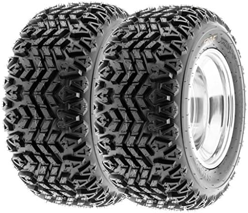 [Set of 2] SunF 22x11-8 22x11x8 ATV UTV Tires 4 Ply Golf Cart Lawn Mower Quad G003 [ Rim(s) NOT included ]