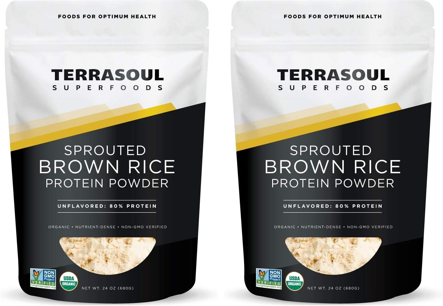 Terrasoul Superfoods Organic Sprouted Brown Rice Protein Powder, 1.5 Pounds
