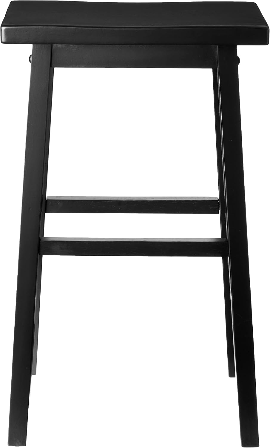 SilkWood Studio Arizona 24 inch Solid Wood Saddle Stool, Red